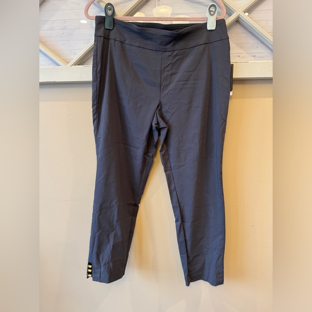 Counterparts Pants Womens‎ gray large gold embellishment Pull On Casual Career